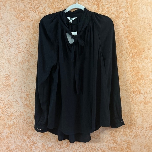 JACK by BB DAKOTA Black Long Sleeves Blouse size Small - Picture 1 of 8